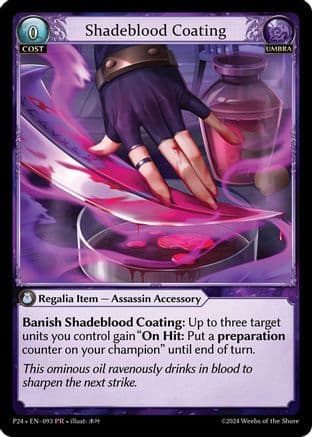 Shadeblood Coating — Promotional Cards