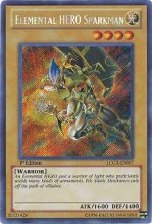 Elemental HERO Sparkman (Alternate Art) — Legendary Collection 2