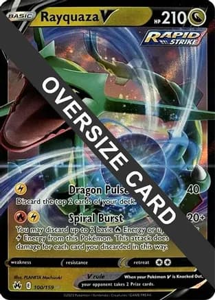 Rayquaza V 100/159 — Jumbo Cards