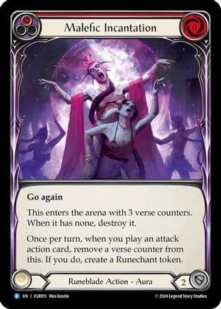 Malefic Incantation (Red) — Blitz Deck: Rosetta - Florian