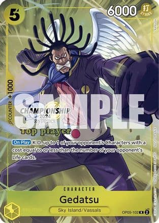 Gedatsu (Championship 2024 Top Player Pack) — One Piece Promotion Cards