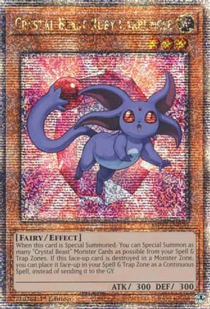 Crystal Beast Ruby Carbuncle (Quarter Century Secret Rare) — 25th Anniversary Tin: Dueling Mirrors