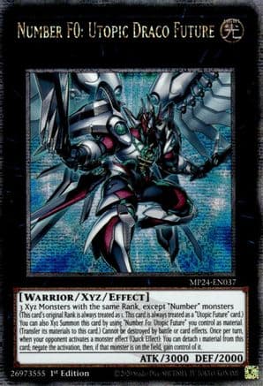 Number F0: Utopic Draco Future (Quarter Century Secret Rare) — 25th Anniversary Tin: Dueling Mirrors