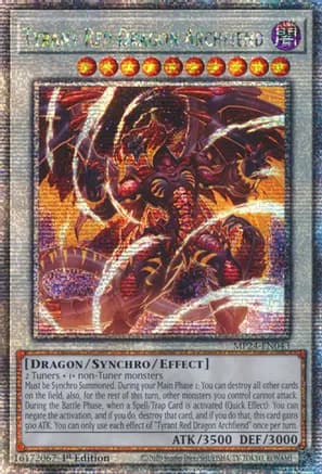 Tyrant Red Dragon Archfiend (Quarter Century Secret Rare) — 25th Anniversary Tin: Dueling Mirrors