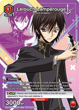 Lelouch Lamperouge (091) — Union Arena Promotion Cards