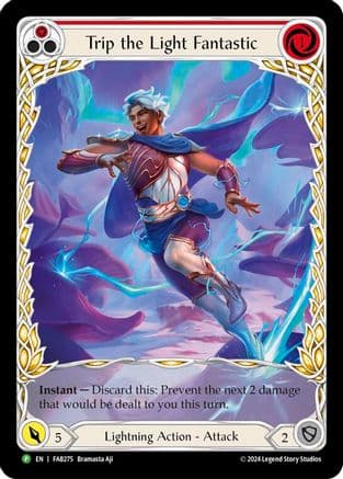 Trip the Light Fantastic (Red) (Extended Art) - FAB275 — Flesh and Blood: Promo Cards