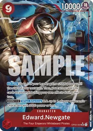 Edward.Newgate (OP02-004) (Alternate Art) — Premium Booster -The Best-