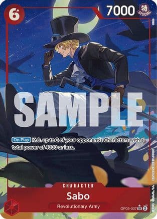 Sabo (OP05-007) (Alternate Art) — Premium Booster -The Best-