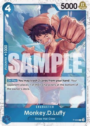Monkey.D.Luffy (P-055) (Jolly Roger Foil) — Premium Booster -The Best-