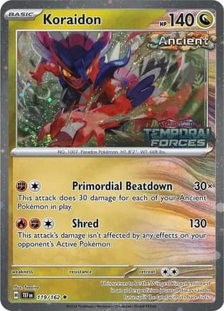 Koraidon - 119/162 (European Promo) — Miscellaneous Cards & Products