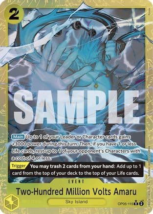 Two-Hundred Million Volts Amaru (Alternate Art) — Premium Booster -The Best-