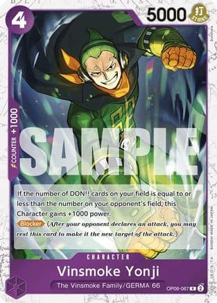 Vinsmoke Yonji (OP06-067) (Jolly Roger Foil) — Premium Booster -The Best-