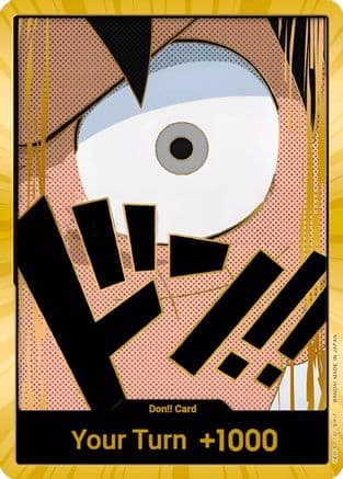 DON!! Card (Luffy) (Gold) — Premium Booster -The Best-