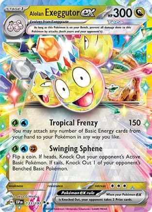 Alolan Exeggutor ex - 133/191 — SV08: Surging Sparks