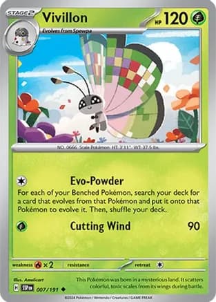 Vivillon - 007/191 — SV08: Surging Sparks