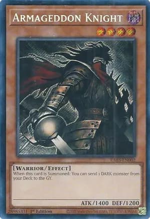 Armageddon Knight (Secret Rare) — Quarter Century Bonanza