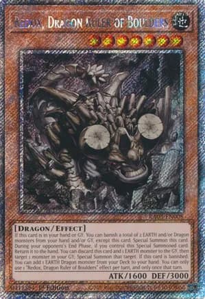 Redox, Dragon Ruler of Boulders (Platinum Secret Rare) — Quarter Century Bonanza