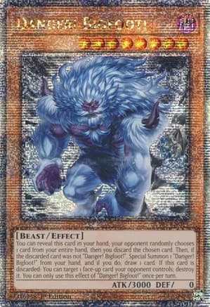 Danger! Bigfoot! (Alternate Art) (Quarter Century Secret Rare) — Quarter Century Bonanza