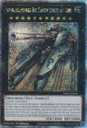 Superdreadnought Rail Cannon Juggernaut Liebe (Quarter Century Secret Rare) — Quarter Century Bonanza