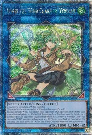 Wynn the Wind Charmer, Verdant (Quarter Century Secret Rare) — Quarter Century Bonanza