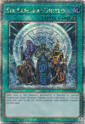Six Samurai United (Quarter Century Secret Rare) — Quarter Century Bonanza