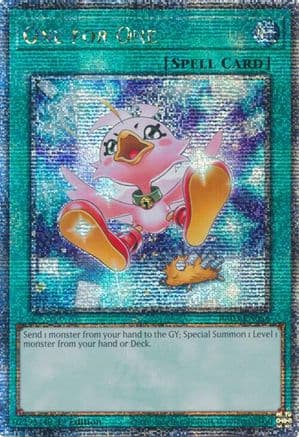 One for One (Alternate Art) (Quarter Century Secret Rare) — Quarter Century Bonanza