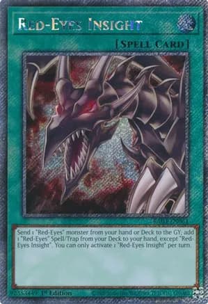 Red-Eyes Insight (Platinum Secret Rare) — Quarter Century Bonanza