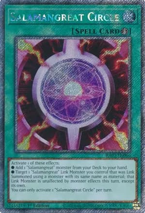Salamangreat Circle (Platinum Secret Rare) — Quarter Century Bonanza
