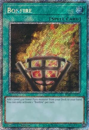 Bonfire (Platinum Secret Rare) — Quarter Century Bonanza