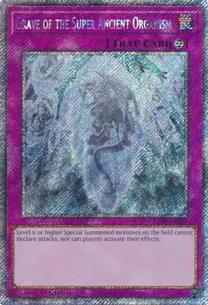 Grave of the Super Ancient Organism (Platinum Secret Rare) — Quarter Century Bonanza