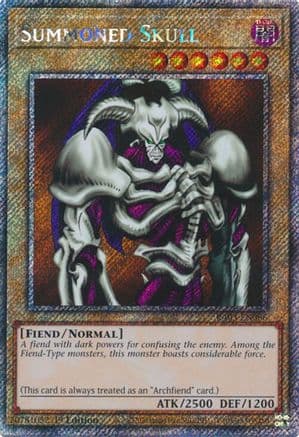 Summoned Skull (Platinum Secret Rare) — Quarter Century Bonanza