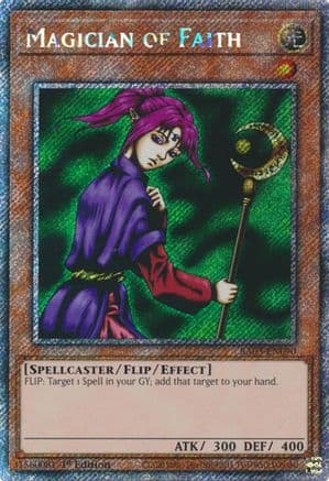 Magician of Faith (Platinum Secret Rare) — Quarter Century Bonanza