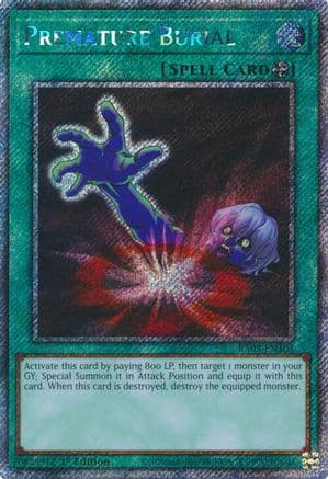 Premature Burial (Platinum Secret Rare) — Quarter Century Bonanza