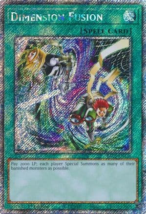 Dimension Fusion (Platinum Secret Rare) — Quarter Century Bonanza