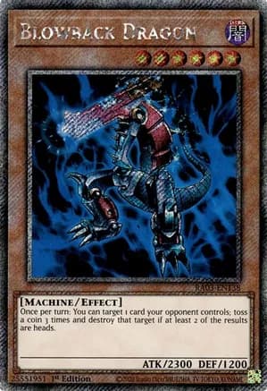 Blowback Dragon (Platinum Secret Rare) — Quarter Century Bonanza