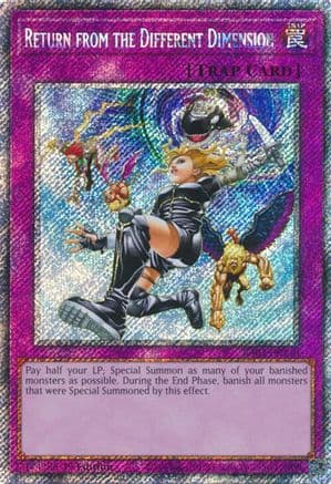 Return from the Different Dimension (Platinum Secret Rare) — Quarter Century Bonanza