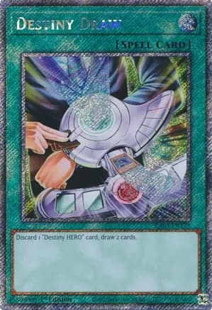 Destiny Draw (Platinum Secret Rare) — Quarter Century Bonanza