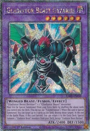 Gladiator Beast Gyzarus (Quarter Century Secret Rare) — Quarter Century Bonanza