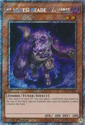 Plaguespreader Zombie (Platinum Secret Rare) — Quarter Century Bonanza
