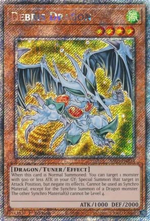 Debris Dragon (Platinum Secret Rare) — Quarter Century Bonanza