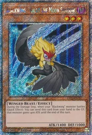 Blackwing - Kalut the Moon Shadow (Platinum Secret Rare) — Quarter Century Bonanza
