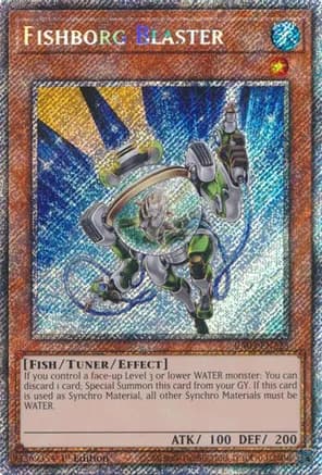 Fishborg Blaster (Platinum Secret Rare) — Quarter Century Bonanza
