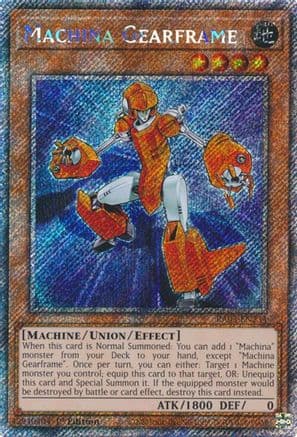 Machina Gearframe (Platinum Secret Rare) — Quarter Century Bonanza