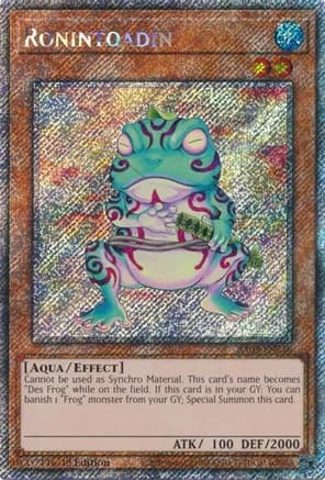 Ronintoadin (Platinum Secret Rare) — Quarter Century Bonanza