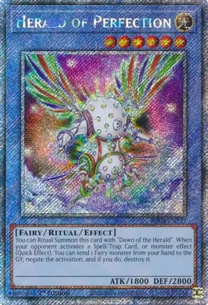 Herald of Perfection (Platinum Secret Rare) — Quarter Century Bonanza