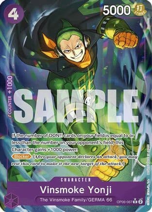 Vinsmoke Yonji (OP06-067) (Full Art) — Premium Booster -The Best-