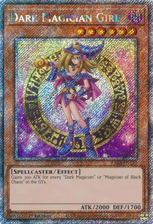 Dark Magician Girl (Platinum Secret Rare) (B) — Quarter Century Bonanza