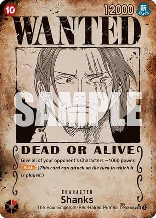 Shanks (004) (Wanted Poster) — Emperors in the New World