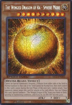 The Winged Dragon of Ra - Sphere Mode (PSR) — Speed Duel: Battle City Finals