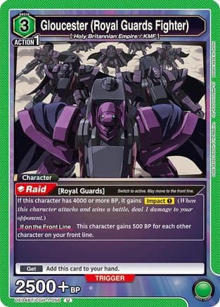 Gloucester (Royal Guards Fighter) — UE04BT: CODE GEASS: Lelouch of the Rebellion